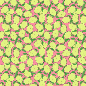 LEMONS ON PINK