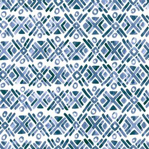 Sonoran Stripe - Indigo Blue