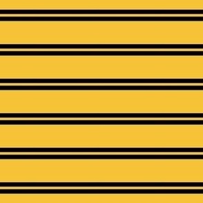 Whimsy yellow & black double  stripe  