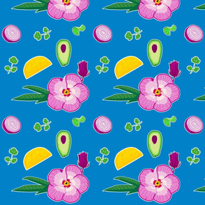 Hibiscus Taco Oilcloth