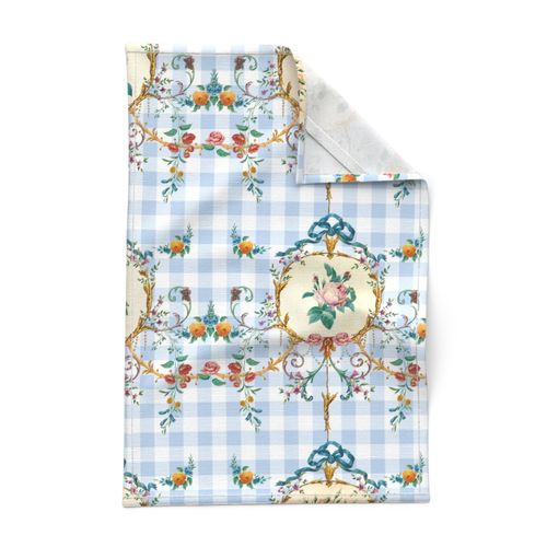 Le Toile de Fleurs blueberry gingham