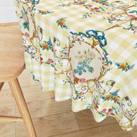 Le Toile de Fleurs buttercup gingham