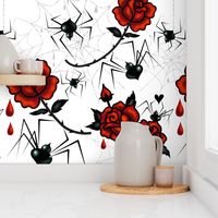 Large-Black Widows and Roses