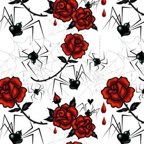 Medium-Black Widows and Roses 