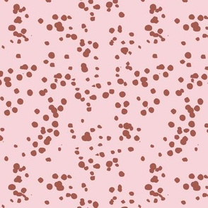 rose dots on pink