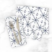 blue heart anchors and snowflakes – small scale