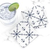 blue heart anchors and snowflakes – small scale