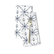 blue heart anchors and snowflakes – small scale