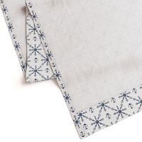 blue heart anchors and snowflakes – small scale