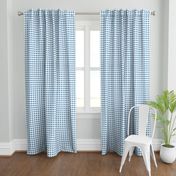 gingham in blue, light blue and white | large