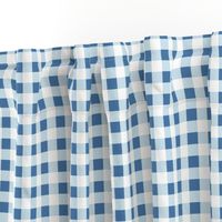 gingham in blue, light blue and white | large