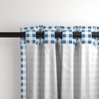 gingham in blue, light blue and white | large