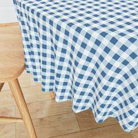 gingham in blue, light blue and white | large