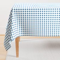 gingham in blue, light blue and white | large