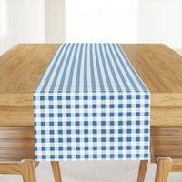 gingham in blue, light blue and white | large