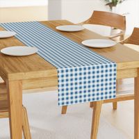 gingham in blue, light blue and white | large