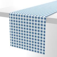 gingham in blue, light blue and white | large