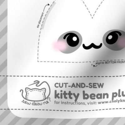 Cut & Sew Kitty Bean Plush Panda