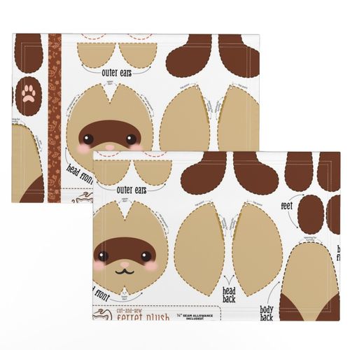 Cut & Sew Ferret Plush Cinnamon