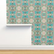 New Mock Floral Abstract Tribal Direction Pattern