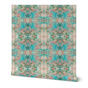 New Mock Floral Abstract Tribal Direction Pattern