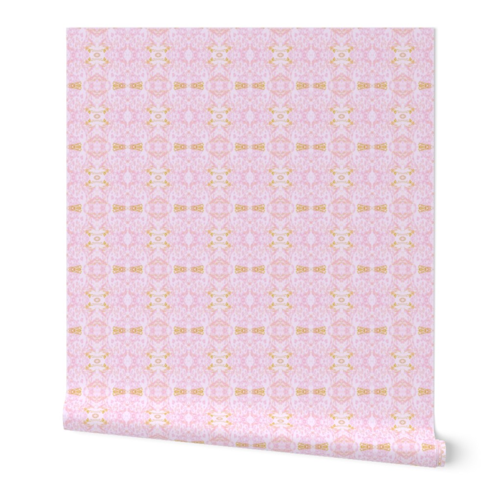 Mock Floral Pale Bouquet Ikat Pattern