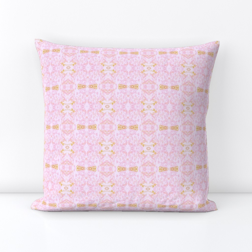 Mock Floral Pale Bouquet Ikat Pattern