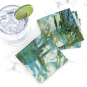 Mock Floral Blue and Green Abstract Repeat