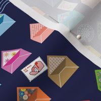 Pen Pals* (Jackie Blue) || pretty envelopes & stamps