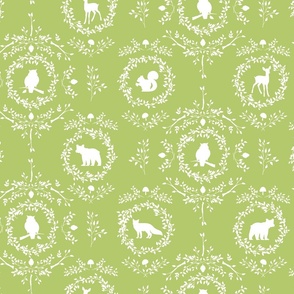 Woodland Silhouette-Light Green