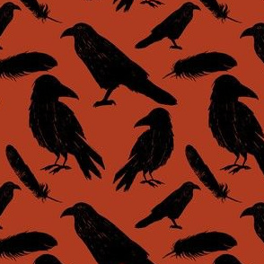 Murder Of Crows Fabric, Wallpaper and Home Decor | Spoonflower