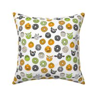 halloween donuts // fall autumn food cute spooky scary halloween design by andrea lauren - white