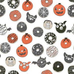 halloween donuts // fall autumn food cute spooky scary halloween design by andrea lauren - dark