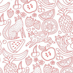 fruity felines! in Strawberry