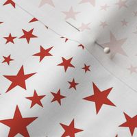 Classic Flag - Stars - Red on White