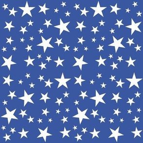 Classic Flag - Scattered Stars - White on Blue