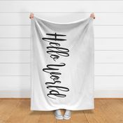 42x72" Hello World Crib Sheet