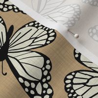 Butterflies on linen