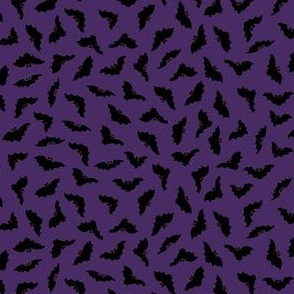 380 Halloween Bats on purple