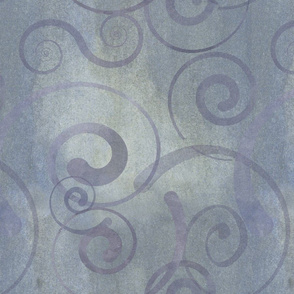 grey watercolor swirls