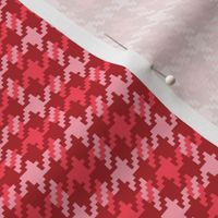 Scotch Houndstooth in Rose Red