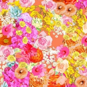 Summer Bright Floral // Persimmon