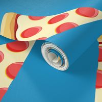 pizza slice (blue) food fabric