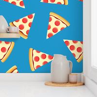 pizza slice (blue) food fabric