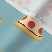 pizza slice (light blue) food fabric