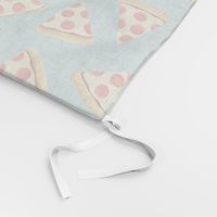 pizza slice (light blue) food fabric