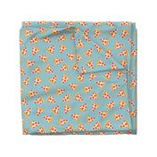 pizza slice (light blue) food fabric