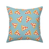 pizza slice (light blue) food fabric