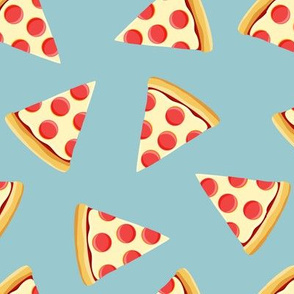 pizza slice (light blue) food fabric