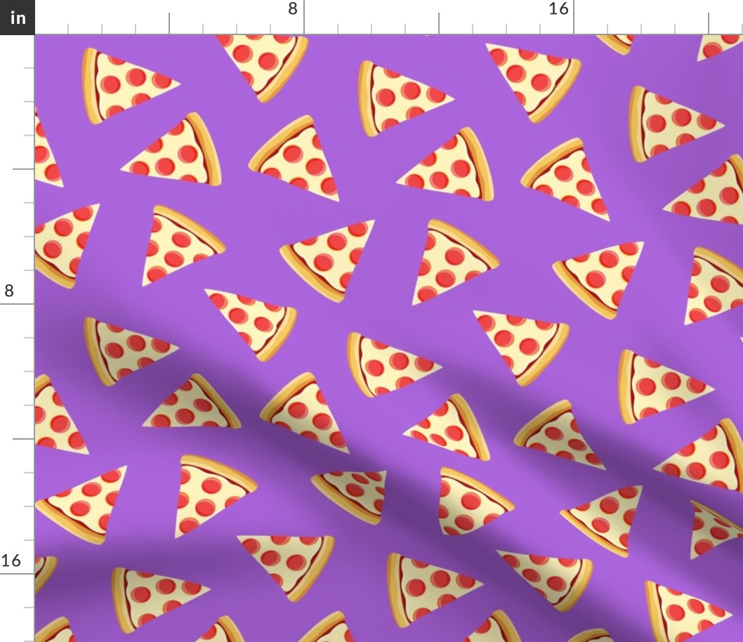 pizza slice (purple) food fabric